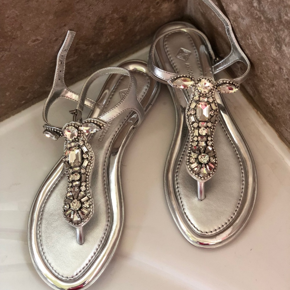 Antonio Melani Silver Dressy Sandal